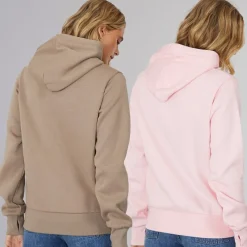 Clearance Bench Dame To Pak Hættetrøjer Lys Pink Mørk Taupe Flerfarvet