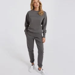 Discount Bench Dame Tracksuit Vasket Antracit Charcoal-grå