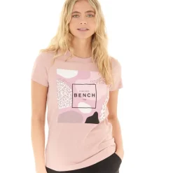 Bench Dame Tuiren T-shirt Licht Stoflig Roze