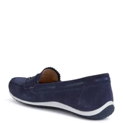 Best GEOX Dame Vega Moc Tassel Loafers Blå Marineblå