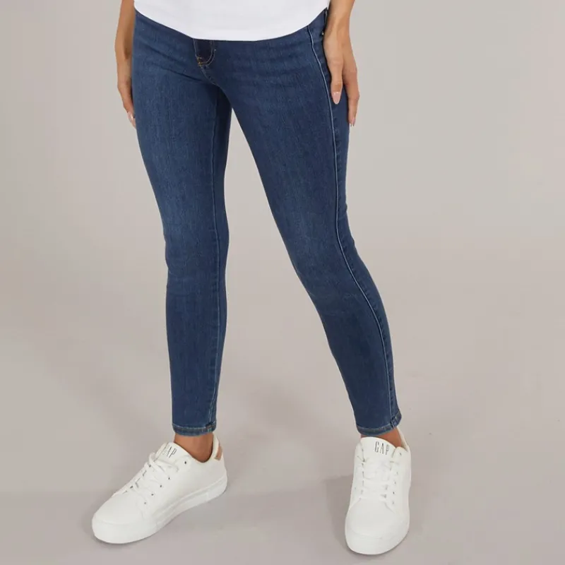 Discount JJXX Dame Vienna Skinny Jeans Mørk Blå Denim