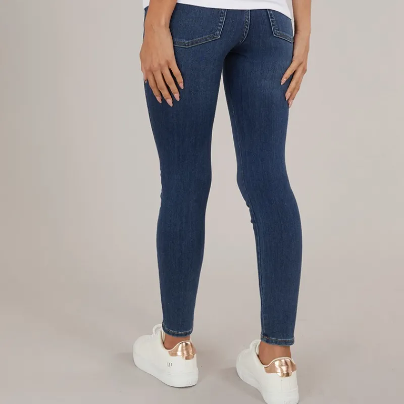 Discount JJXX Dame Vienna Skinny Jeans Mørk Blå Denim