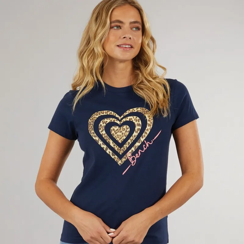 Online Bench Dame Wildheart T-shirt Blå Marineblå
