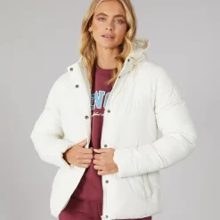 Bench Dame Willah Kort Dunjakke Vinter Hvid