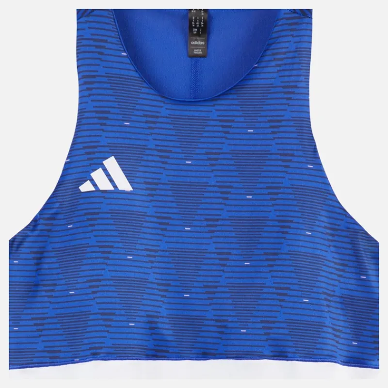 Sale adidas Dame Y-Tank Heat.Rdy Trænings T-shirt Semi Lucid Blue/Hvid