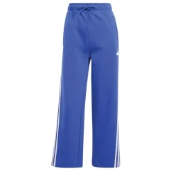 Outlet adidas Damer Future Icons 3-Stripes Åben Kant 3/​4 Joggingbukser Semi Lucid Blå