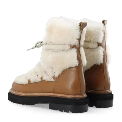 New LÄST Damesko Sandra Snøvestøvler Off White