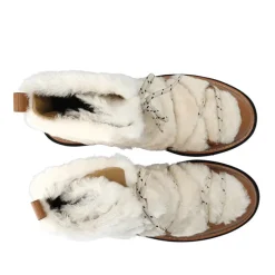 New LÄST Damesko Sandra Snøvestøvler Off White