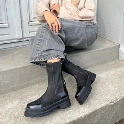 Outlet Copenhagen Shoes Dameskoene The Belive Støvler 038 Black Patent