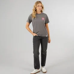 Clearance Lagooners Damskie Birds T-shirty Ciemny grafit Trækulsgrå