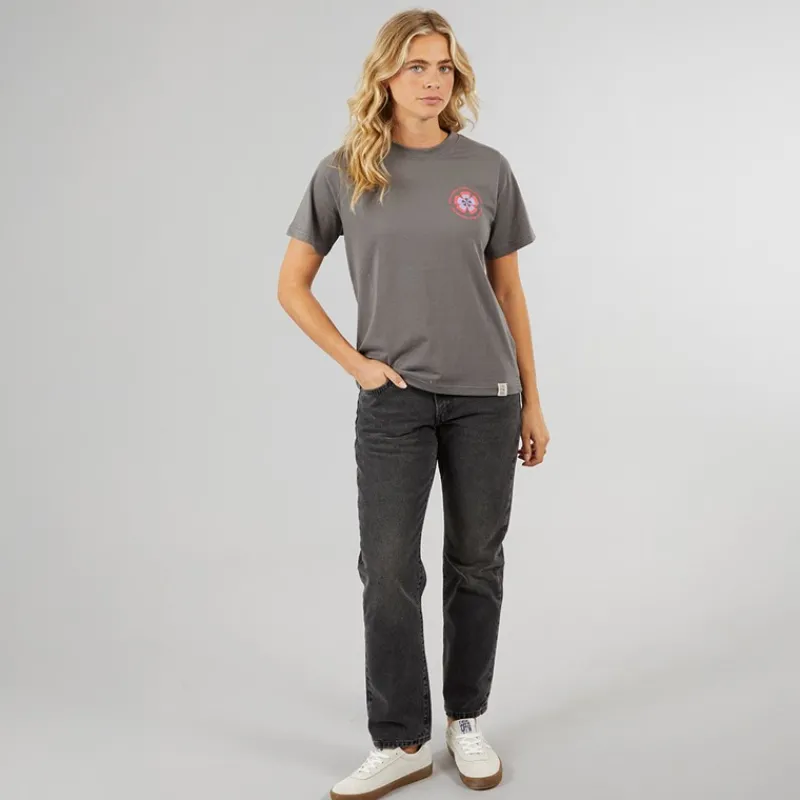 Clearance Lagooners Damskie Birds T-shirty Ciemny grafit Trækulsgrå