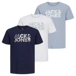JACK & JONES Dre pakke T-shirts med blomsterprint til Drenge Hvid/​Ashley Blå/​Marineblå