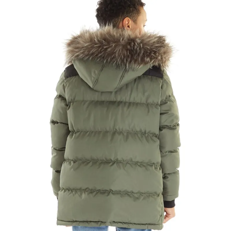 New Bench Drenge Axel Paddet Parka Khaki kakigrøn