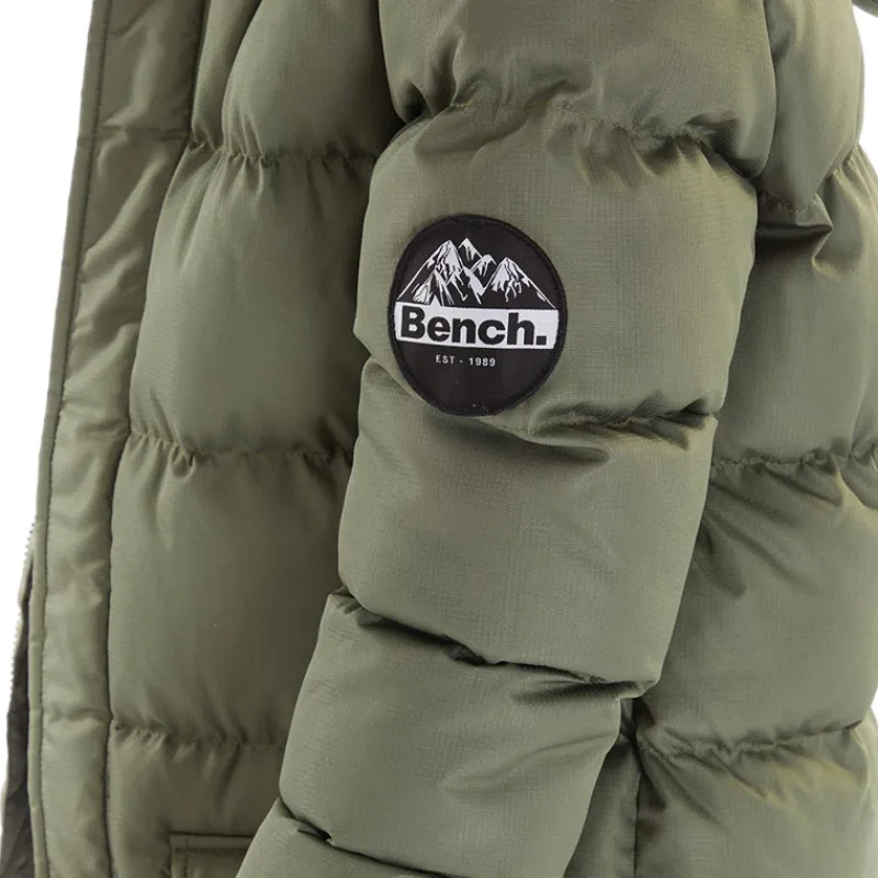 New Bench Drenge Axel Paddet Parka Khaki kakigrøn