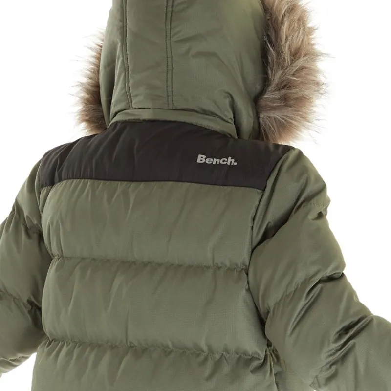 New Bench Drenge Axel Paddet Parka Khaki kakigrøn