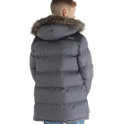 Outlet Bench Drenge Axel Paddet Parka Stålgrå Mørkegrå