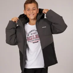 JACK & JONES Drenge Brady Puffer Jakke Asfalt Mørkegrå