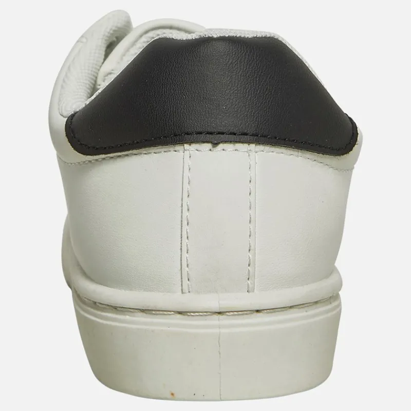 Best French Connection Drenge Contrast Heel Tennis Sneakers Hvid