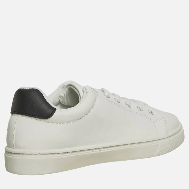 Best French Connection Drenge Contrast Heel Tennis Sneakers Hvid