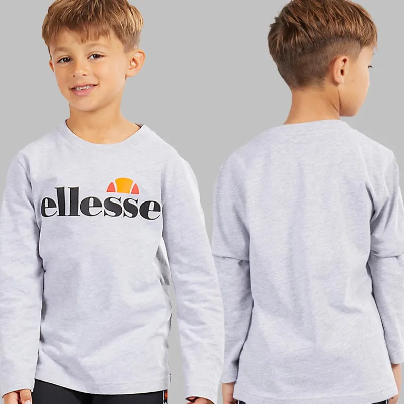 Clearance Ellesse Drenge Dominic Hættetrøje T-shirt Og Joggingbukser Sæt Sort/Grå