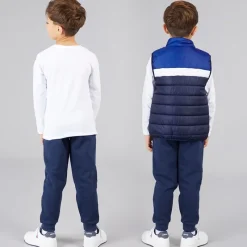 Discount Ellesse Drenge Jacob Vest T Shirt Og Joggingbukser Sæt Navy