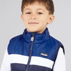 Discount Ellesse Drenge Jacob Vest T Shirt Og Joggingbukser Sæt Navy