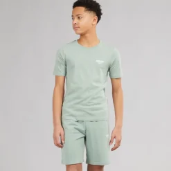 Discount JACK & JONES Drenge Jeff Orion T-shirt og shorts sæt Iceberg Green