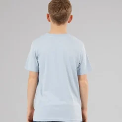 JACK & JONES Drenge Logan T-shirt Afdæmpet Blå Blå