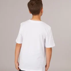 Best JACK & JONES Drenge Logo T-Shirt Hvid Print/​Navy Blazer/​Ægte Rød