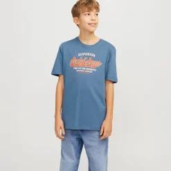 New JACK & JONES Drenge Logo T-Shirt Oceanview
