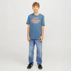New JACK & JONES Drenge Logo T-Shirt Oceanview
