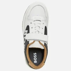 Discount BOSS Drenge Logo Velcro Sko Hvide