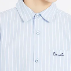 Best Bench Drenge Lomous skjorte og chino shorts sæt blå og hvid stribet/navy Blue & White Stripe / Navy