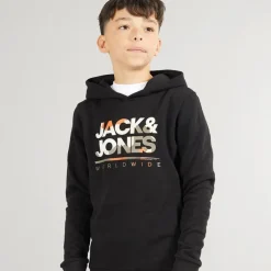 Sale JACK & JONES Drenge Luke Hoodie Sort