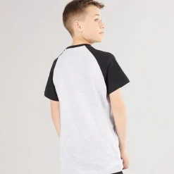 Outlet Bench Drenge Marster Fem Pakke T-Shirts Gråmeleret /​ Is /​ Blågrøn /​ Hvid /​ Skiferblå