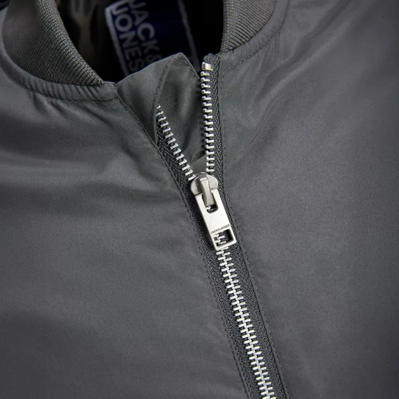 New JACK & JONES Drenge Mash Bomber Castlerock Grå