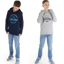 Discount JACK & JONES Drenge Mikk To-pak Hoodies Blå Blazer/Lysegrå Melange