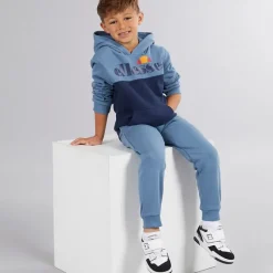 Clearance Ellesse Drenge Nathaniel Logo Træningsdragt Blå
