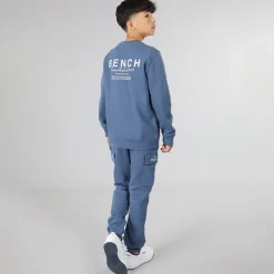 Hot Bench Drenge Nowil Sweatshirt Og Cargo Joggingbukser Træningssæt Vintage Indigo