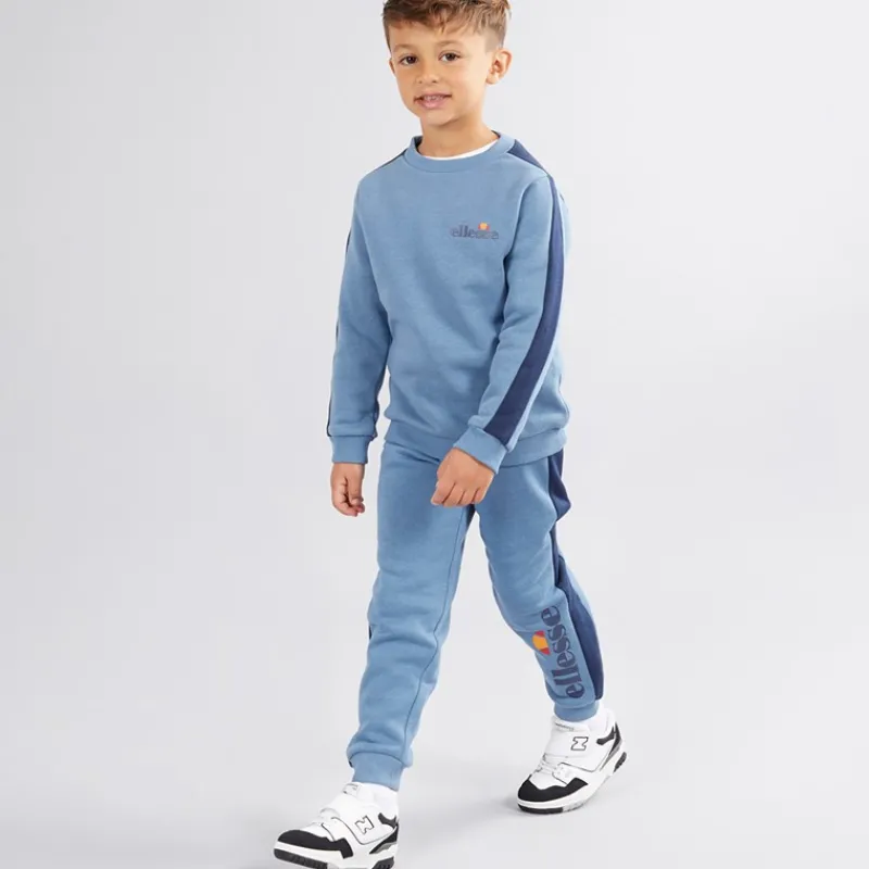 New Ellesse Drenge Orion Sweatshirt Og Joggingbukser Blå