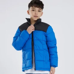 Hot JACK & JONES Drenge Otis Puffer Halsjakke Lapis Blå