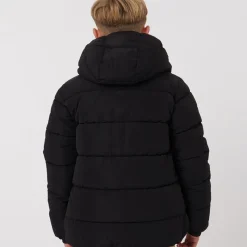 Hot BOSS Drenge Pufferjakke Sort