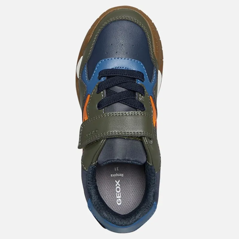 Sale GEOX Drenge Rann Trænere Military/Orange