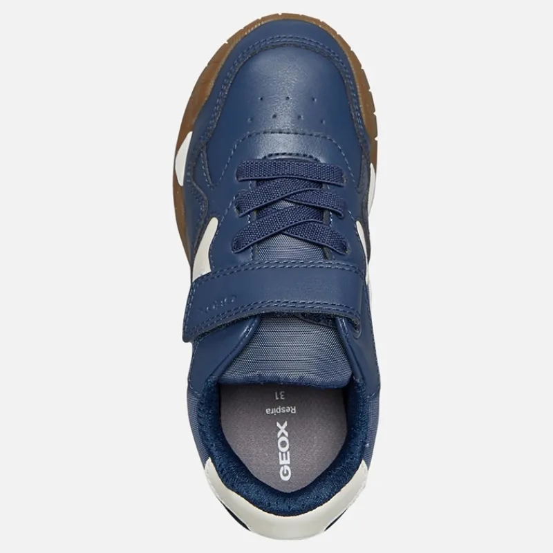 Best GEOX Drenge Rann Træningssko Navy/Lys Elfenben Navy/Lt Ivory