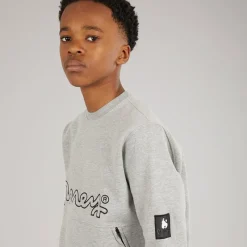 Sale Money Drenge Relex Crew Sweatshirt Grå