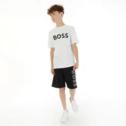 Sale BOSS Drenge Shorts af jerseystof Sort