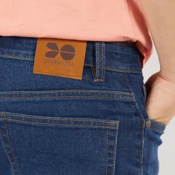 New Crosshatch Drenge Slim Jeans Mørk Vask Blå