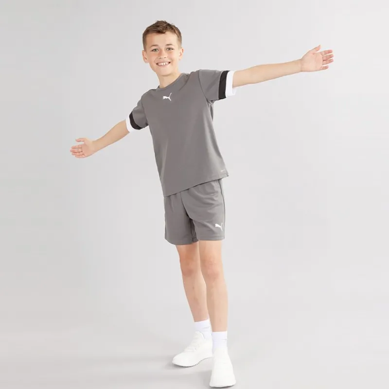 Sale Puma Drenge teamRISE Trænings Shorts Smoked Pearl / Hvid Grå