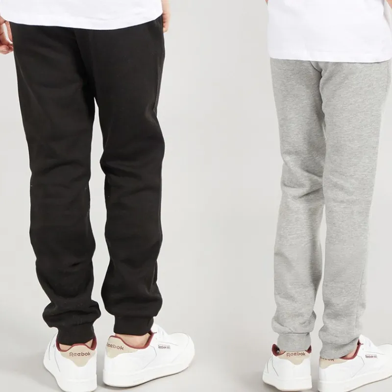 Online JACK & JONES Drenge Thomas Joggingbukser 2-pak Lys grå Melange/Sort