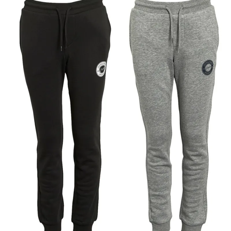 Online JACK & JONES Drenge Thomas Joggingbukser 2-pak Lys grå Melange/Sort